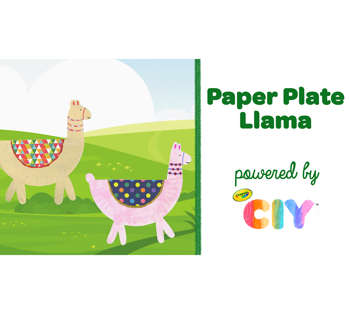 Paper Plate Llama Craft Kit